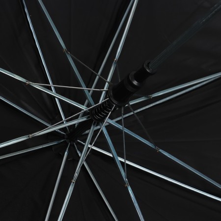 Umbrella female cane "No rain - no flowers", 8 spokes, d = 90 cm, black color is black-3