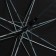 Umbrella female cane "No rain - no flowers", 8 spokes, d = 90 cm, black color is black