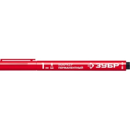 Marker bison professional 06320-3, permanent, pointed, red, 1 mm-1