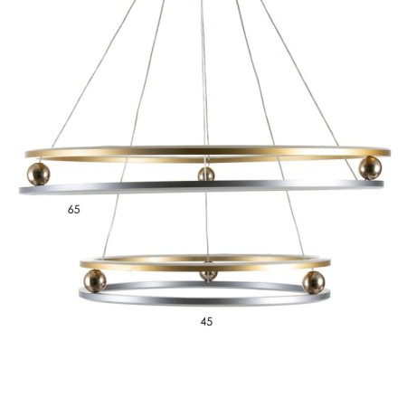 Light "Sphere" LED 272W 3000-6000K gray-gold 64x65x7cm Bayerlux-8