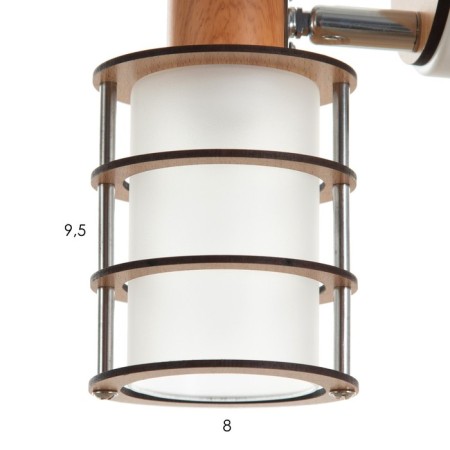 Bra "Thaion" E14 40W white 8x14x15 cm-5