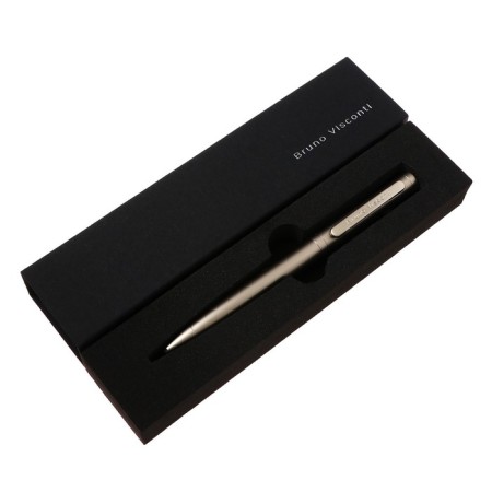 SHOULD OF SHARICAL, 1.0 mm, BrunovisConti firenze, blue rod, metal case Soft Touch Champagne, in case