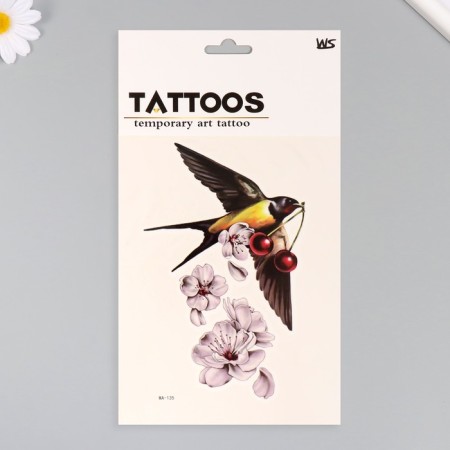 Tattoo on the body Color "Swallow" 26.1x14.6 cm