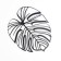 Panel Metal "leaves" set (18x13,12x14cm)