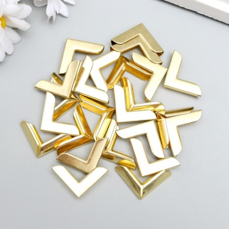 Protective corner for the album metal gold 2.1x2.9x0.8 cm-3