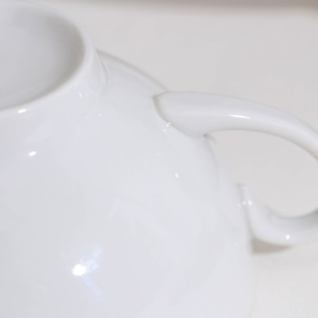 Tea Service "Flowering Strawberries", 14 objects: kettle, sugar tower, 6 tea pairs, porcelain-9