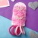 Hair set "Alice" (4 elastic bands, 2 clamps) pea ears, pink