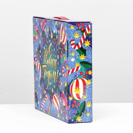 Gift Folding Box "Indigo" 26 x 24.5x6 cm-3