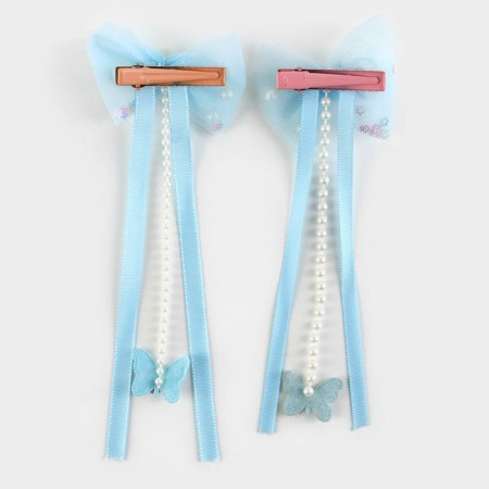 Hair clips with a bow of “my princess”, 2 pcs., 4 x 15 cm-3