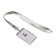 Badege-Karman Vertical (external 98 x 58mm), internal 85 x 54mm, metal, silver, tape 40 cm