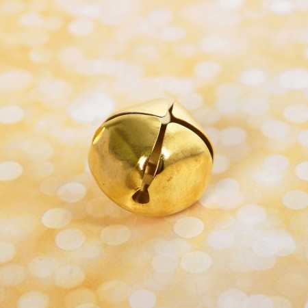 Bells for needlework, set 2 pcs., Size 1 pc. - 3.5 cm, gold color-2