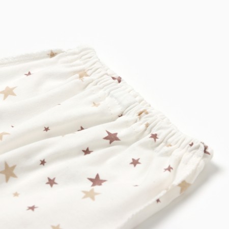 A set for newborns (swing/slider/cap), white/stars, height 62-3