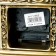 Table hours "Erato", color gold, 26x11.5x7.5 cm