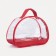 Cosmetic bag with lightning, with a pen, red color