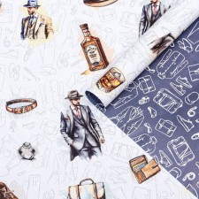 Paper packaging, glossy 