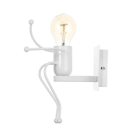 Sconces "man" E27 40W white 11x20x17 cm-4