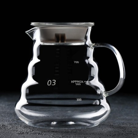 Glass teapot with a breeze cover, 700 ml-3