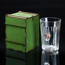 A glass 