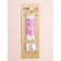 Candles for the cake "wavy lines", 6 pcs, white with pink