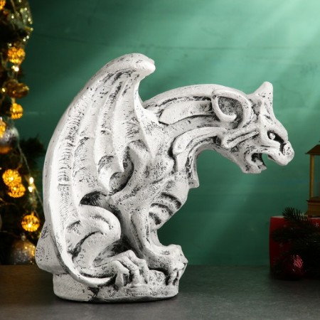 Figure "Gorguli" Gray stone 39x25x35cm-3