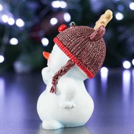 New Year's figure "Snowman" 9x8x12cm-1