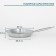Hanna Knövell stainless steel pan, d = 30 cm, h = 5.5 cm, wall thickness 0.6 mm, handle length 24.5 cm, induction