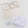 Small liths with a partition and a plastic bottom, 14.5 x 16 x 15 cm