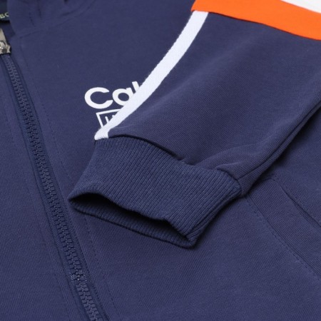 Children's costume (sweatshirt/pants), dark blue color, height 98-104 cm-5