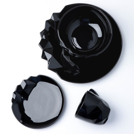 Ceramic Salamic “Obsidian”, 16.5 x 7 cm, 900 ml, black color-8