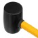 Rubber Kiyanka Denzel 11144, Black, Fiberglass handle with TPR coating, 450 g