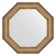 Mirror in the baguette frame, an antique bronze vignette 109 mm, 80.6x80.6 cm
