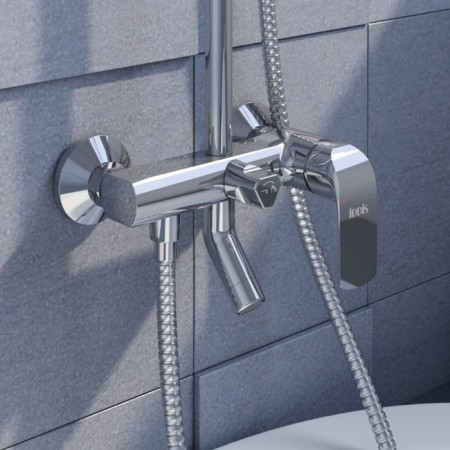 Shower mixer IDDIS chip chisb1fi06, 350x200x1400 mm, with the upper shower, chrome-2