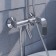 Shower mixer IDDIS chip chisb1fi06, 350x200x1400 mm, with the upper shower, chrome