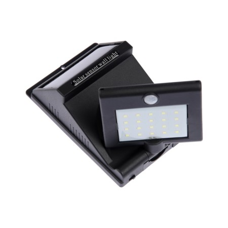 Lamp on the sunny battery "Start", 10x5x13 cm, 20LED, IP65, rotary, white-7
