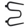 Water towels "Sanprise", M-shaped, 500x500 mm, 1 ", side. Silent, black matte