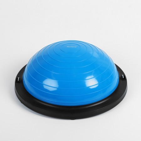 Half -sphere bosu gymnastic, with a pump, 46x20 cm, blue color-6
