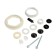 Reinforcement for flush tanks "Father", with lateral eyeliner 1/2 ", two -button, chromium
