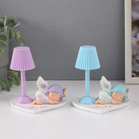 Souvenir plastic light "Sleeping baby-angel" mix 10.8x10.5x11 cm