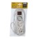 Luazon Lighting extension cord, 3 sockets, 1.8 m, 10 A, 2200 W, 3x1.5 mm2, with salary, with off.
