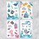 Stickerbuk "Sea Residents", 8 sheets, 12 x 18 cm