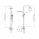 Show system PLSTART PL2401-7, single-leaf, stand, hand watering can, ABS plastic, black