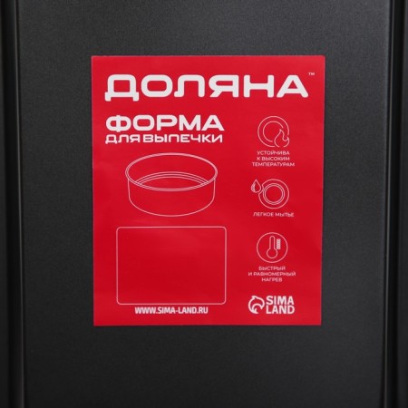 The baking sheet of the Dolyan "Jacqueline. Rectangle ", 30 × 20 × 5 cm, anti -stick coating, black color-5