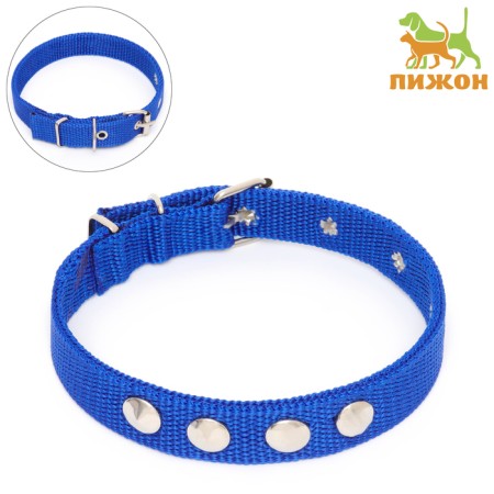 Klopany collar, 40.5 x 2 cm, Osh 26-34 cm, polyester, blue