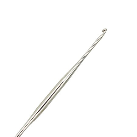 IMRA hook for thin yarn without a handle, steel, with a guide with an area of ​​1.25 mm-2