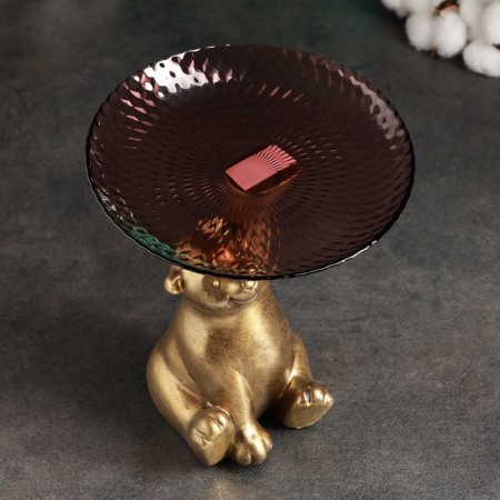 Steel for the little things "Bear", 18 × 20 cm, bronze-4