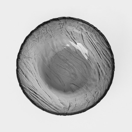 Glass salad "volcano", d = 13 cm, graphite-2