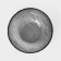 Glass salad "volcano", d = 13 cm, graphite