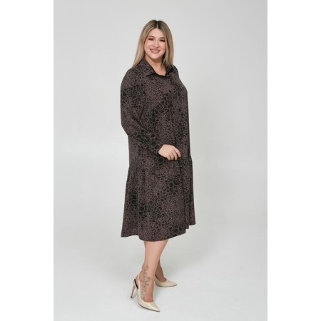 Female dress, size 58, black color-3