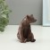 Figure "Bear sits" 9x5cm, brown