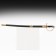 Souvenir saber, black scabbard with bronze, blade 77 cm